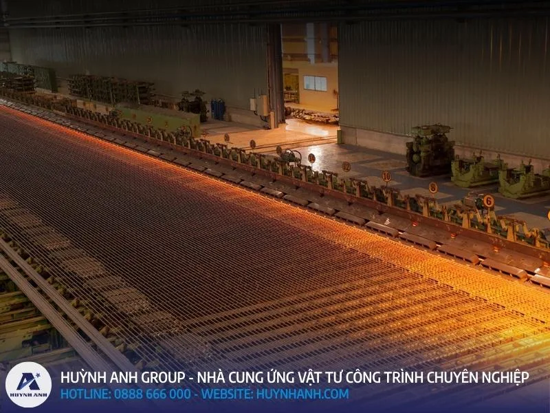 Dây chuyền sản xuất thép Vina Kyoei ( thép Việt Nhật) đáp ứng các tiêu chuẩn khắt khe